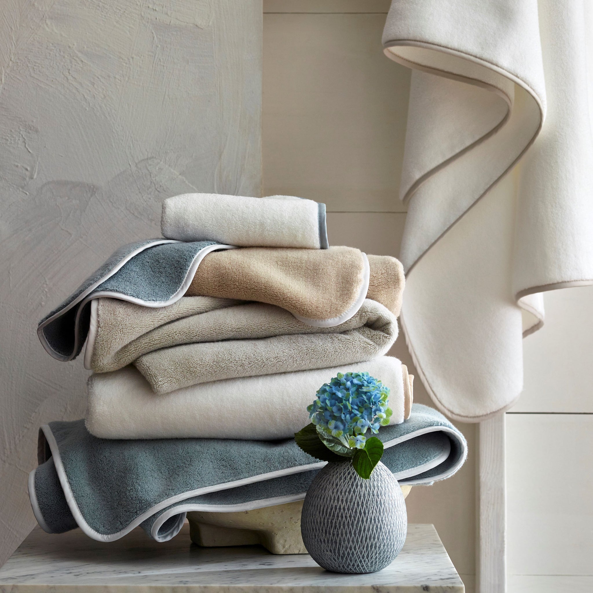 Bodrum Bound Towels by Home Treasures | Handcrafted in the USA with plush and absorbent Turkish terry