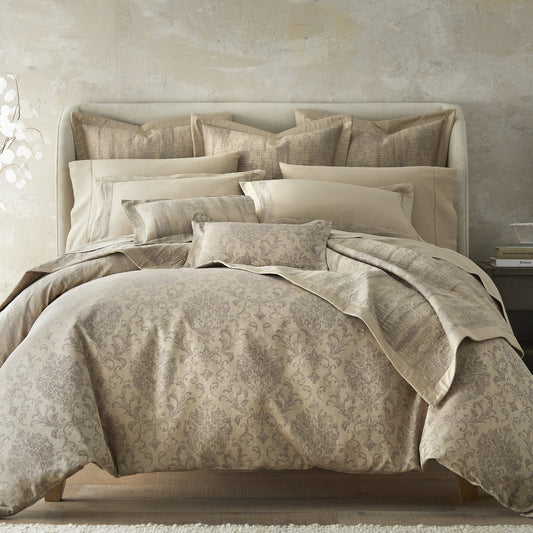 Wave Quilted Coverlet Set by Home Treasures | Exquisite Abstract Jacquard