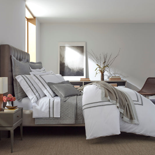 Malibu Quilted Coverlet Set | Contemporary Italian Linen