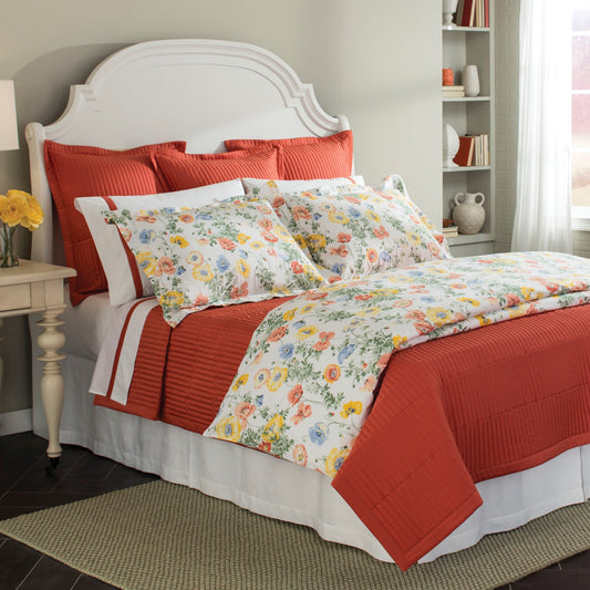 Poppies Quilted Coverlet