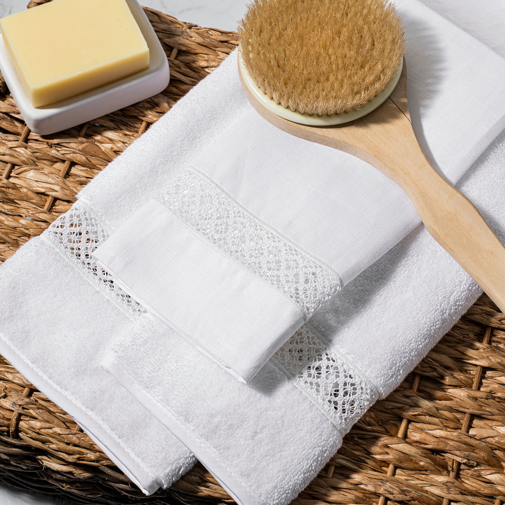 Valencia Fingertip Towel by Home Treasures Timeless Luxury
