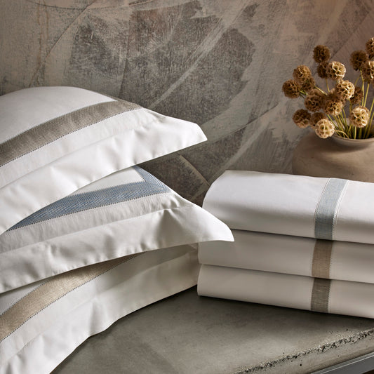 Yves Fitted Sheet by Home Treasures| Exquisite Italian Percale