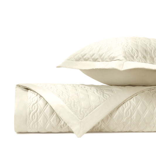 Abbey Quilted Collection in Royal Sateen by Home Treasures | Made in the USA of the finest Italian fabrics