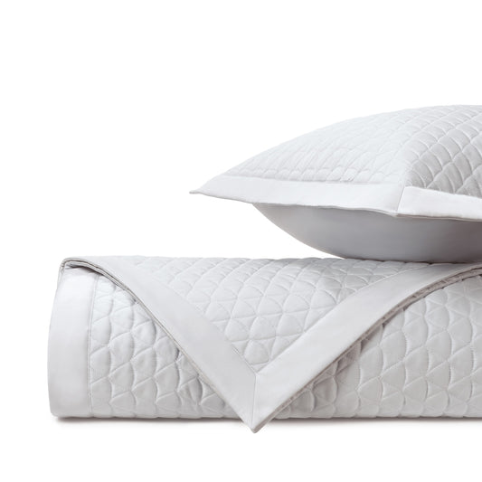 Anastasia Quilted Coverlet Set in Royal Sateen by Home Treasures | Made in the USA of the finest Italian fabrics