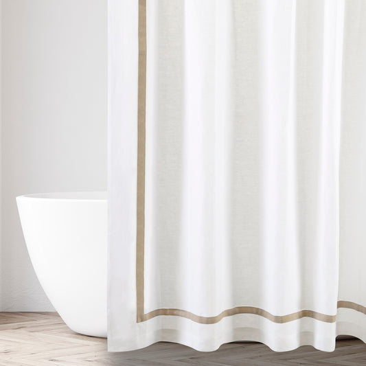 Fino Shower Curtains by Home Treasures| Handcrafted in the USA with luxury European fabrics