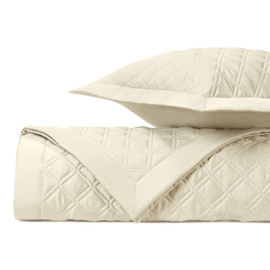 Renaissance Quilted Coverlet in Royal Sateen by Home Treasures | Made in the USA of the finest Italian fabrics