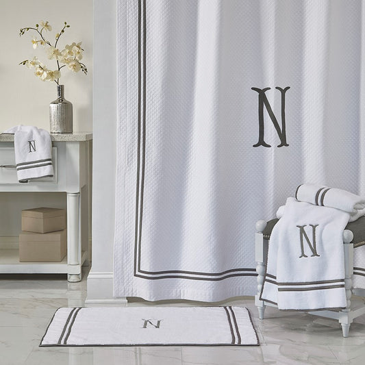 Ribbons Shower Curtains by Home Treasures| Handcrafted in the USA with luxury European fabrics