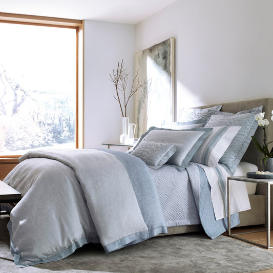 Seychelles by Home Treasures| Sophisticated Italian Linen Sateen, Handcrafted in the USA.